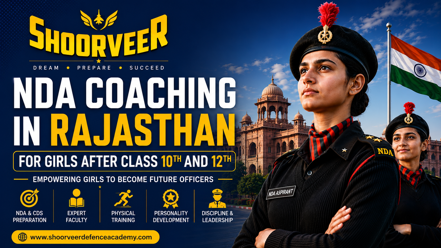 NDA Coaching in Rajasthan for Girls After Class 10th and 12th